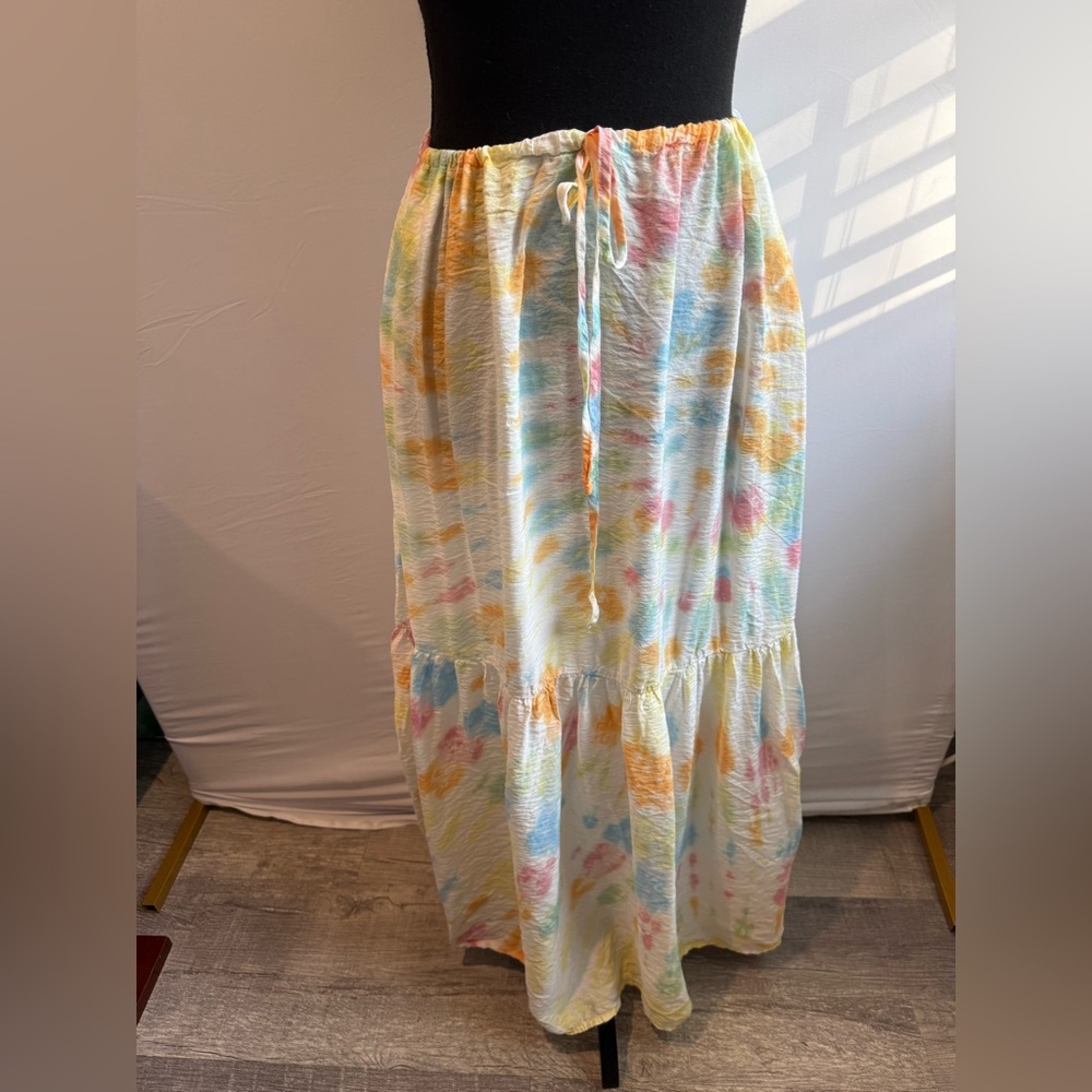 Young Fabulous & Broke‎ Pastel Tie-Dye Maxi Skirt